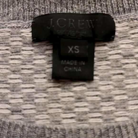 J. Crew sweater w multi patterns, beautiful bead work stripe NWOT XS - Picture 6 of 10